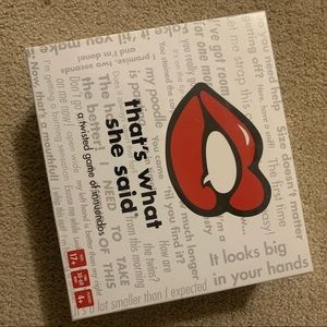 Board game - That’s what she said